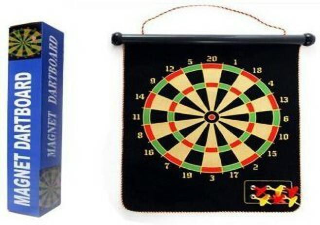 right search Magnetic Dartboard Rolling Two-Sided Bullseye Game Dart Board Game Soft Tip Dart image 1