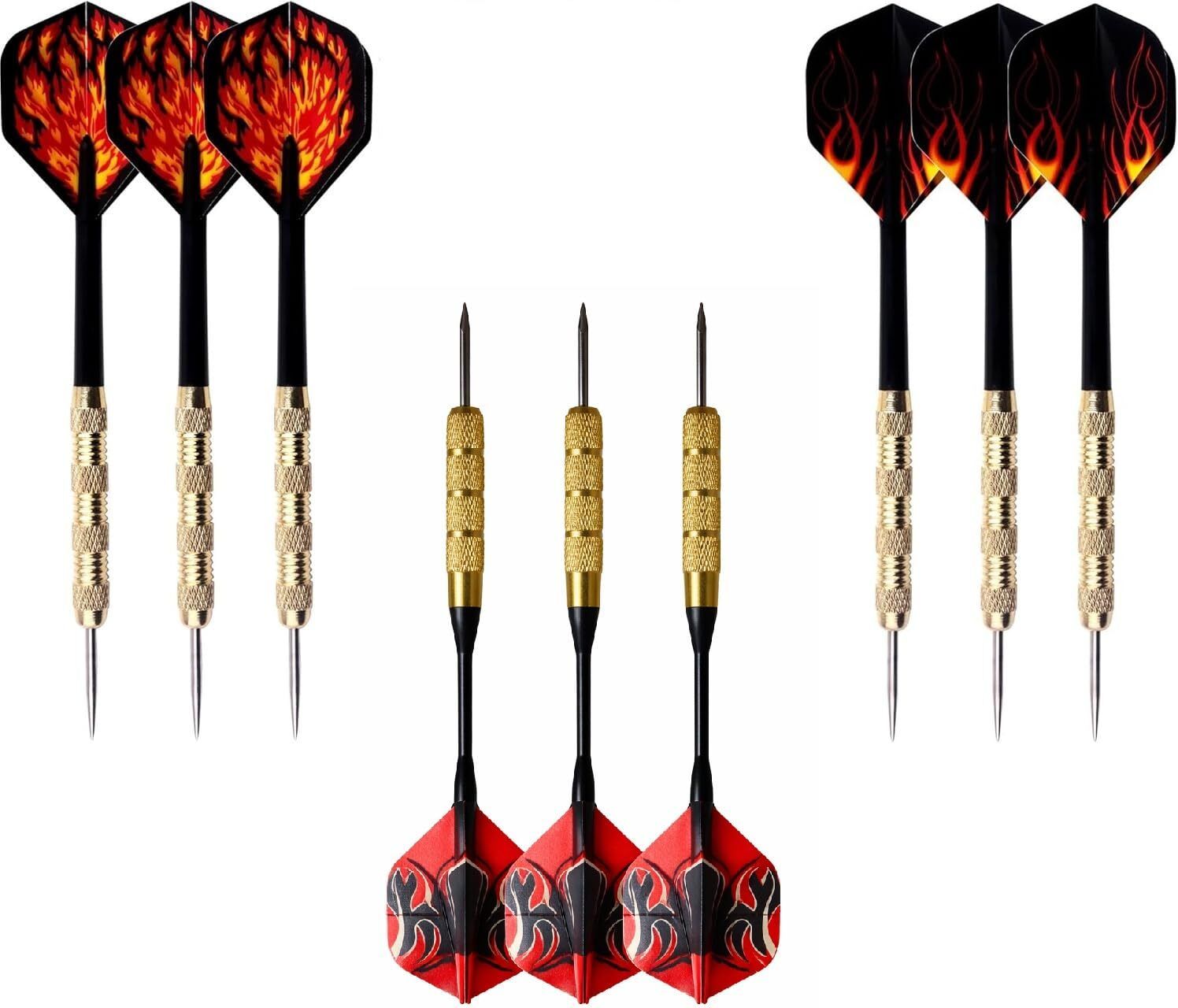 pro darts unbeatable quality AIR Steel Dart With Steel Tip (Pack of 9) Steel Steel Tip Dart-image-25