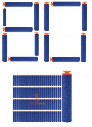 Soft Foam Dart for Nerf Refill Sticky Head Darts for N-Stike Elite _Pack 80 Pis Soft Tip Dart