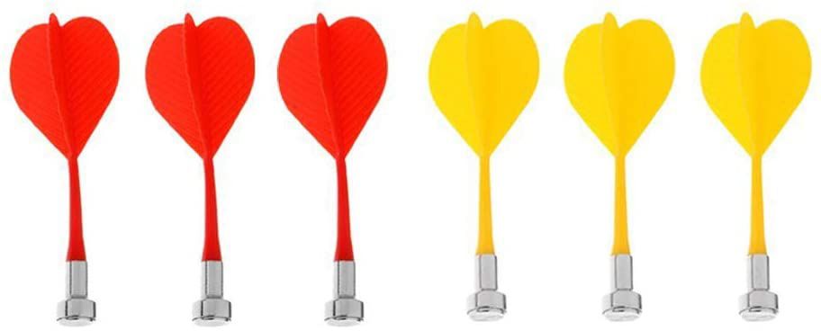 6 Pieces Magnetic Darts Safety for kids Steel Tip Dart