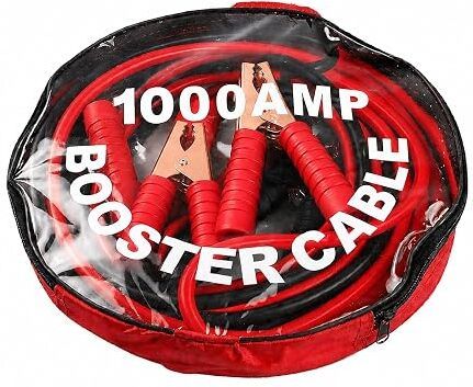 Harikrishana Marketing 2-in-1 Cable 1000 A 2.1 m Na 1000 AMP Heavy Duty Booster Cable-picture-39