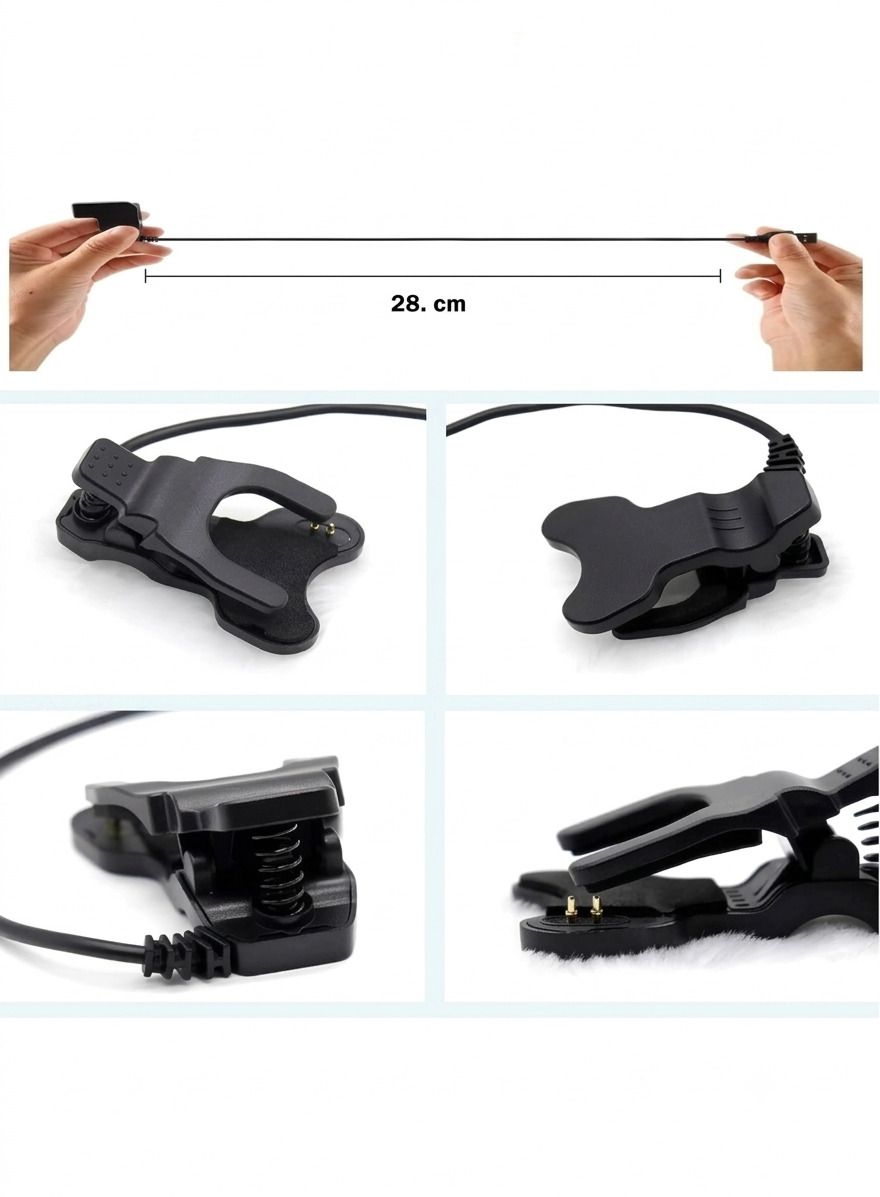 sasta telecom 2-in-1 Cable 1 m Universal 2-pin smartwatch charging cable-image-1