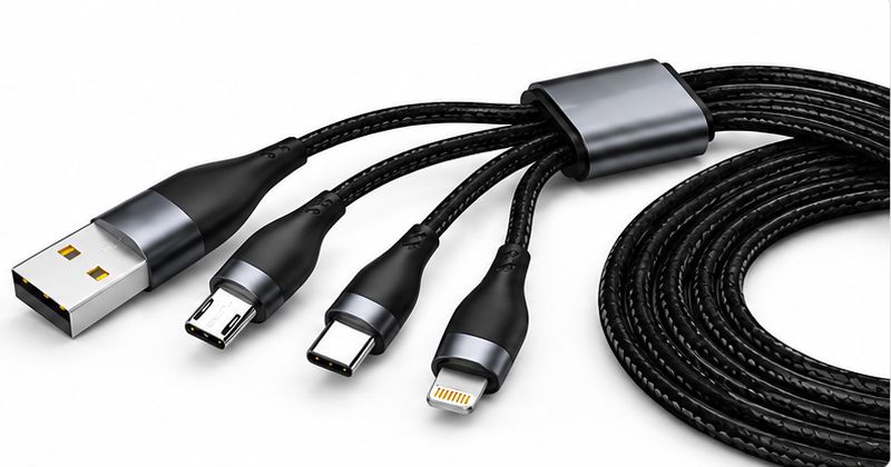 TROST 3-in-1 Cable 8 A 1.2 m 100W Multi Fast Charging Data Cable with Micro USB, Lightning,Type-C-image-30