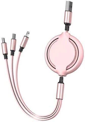 5starStore01 3 in 1 Charging Cable Fast Charging and Data Sync USB Cable Multi Charger Cable Charging Pad-image-40