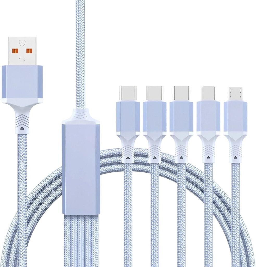 Zorbes 3-in-1 Cable 3 m 5 in 1 Fast Charging Cable-image-38