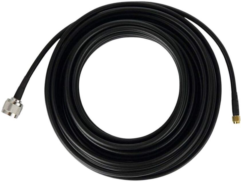 Telehatch LMR400 Low Loss Coaxial Cable (10 Meter) | N Male to SMA Male Connector | 50 Ohm Antenna Amplifier