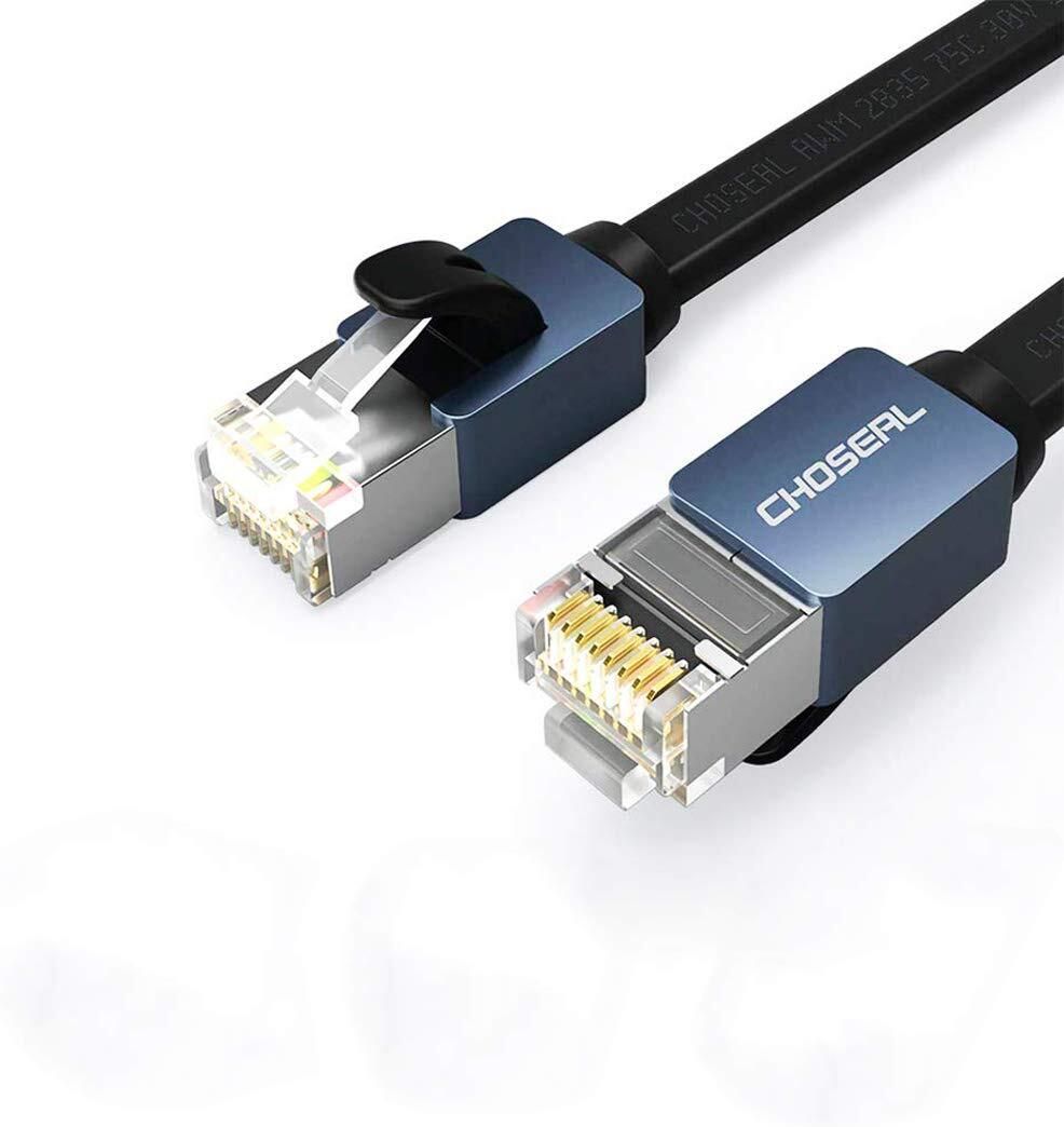 CHOSEAL LAN Cable 3 m Ethernet Cable Shielded, Faster Flat Internet Network-image-42