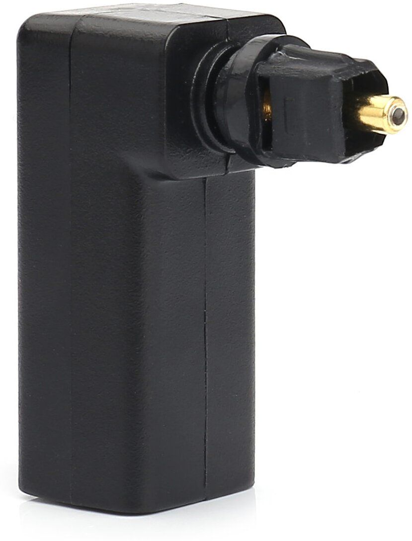 Etzin Fiber Optical Cable 0.2 m 360 Right Angle Digital Fiber Optical Toslink Adaptor EPL-683OC-image-42