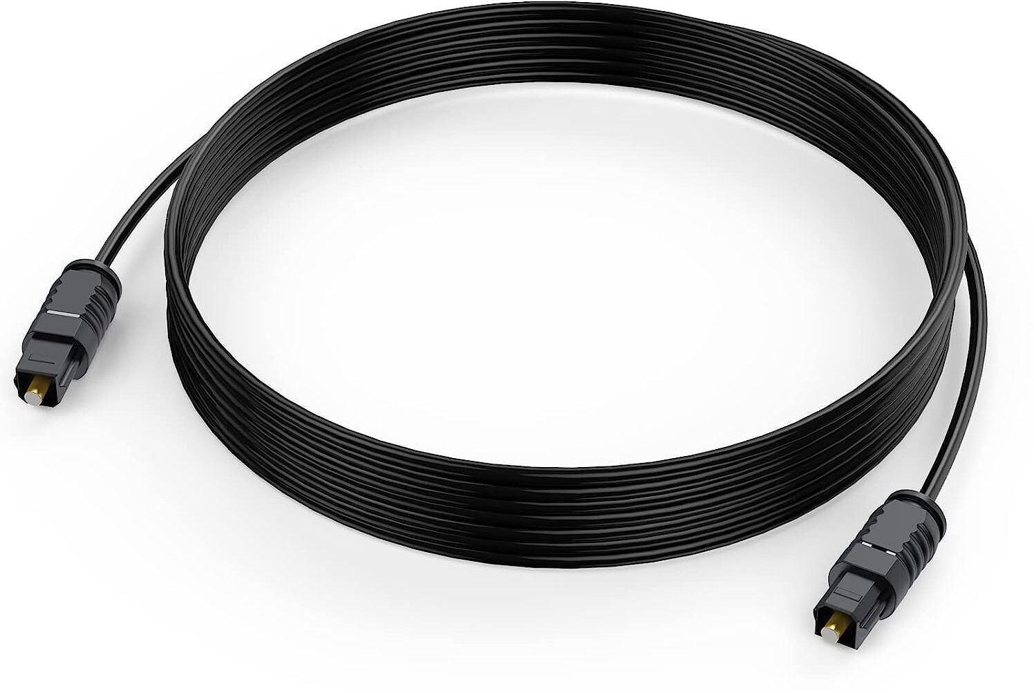 Emk Fiber Optical Cable 5 m Optical Audio Cable,Fiber Optic Cable Ultra-Thin Cord,Spdif Toslink Optical Cable Compatible With Tv Sound Bar Home Theater Ps4 Xbox Samsung Vizio Bose 5 METER-image-27