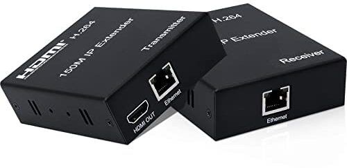 HANUTECH HDMI Extender Over LAN Cat6/5e RJ45 Cable 150M H.264 TX RX Pair 1 Ports 100 Mbps Unmanaged Network Switch-image-21