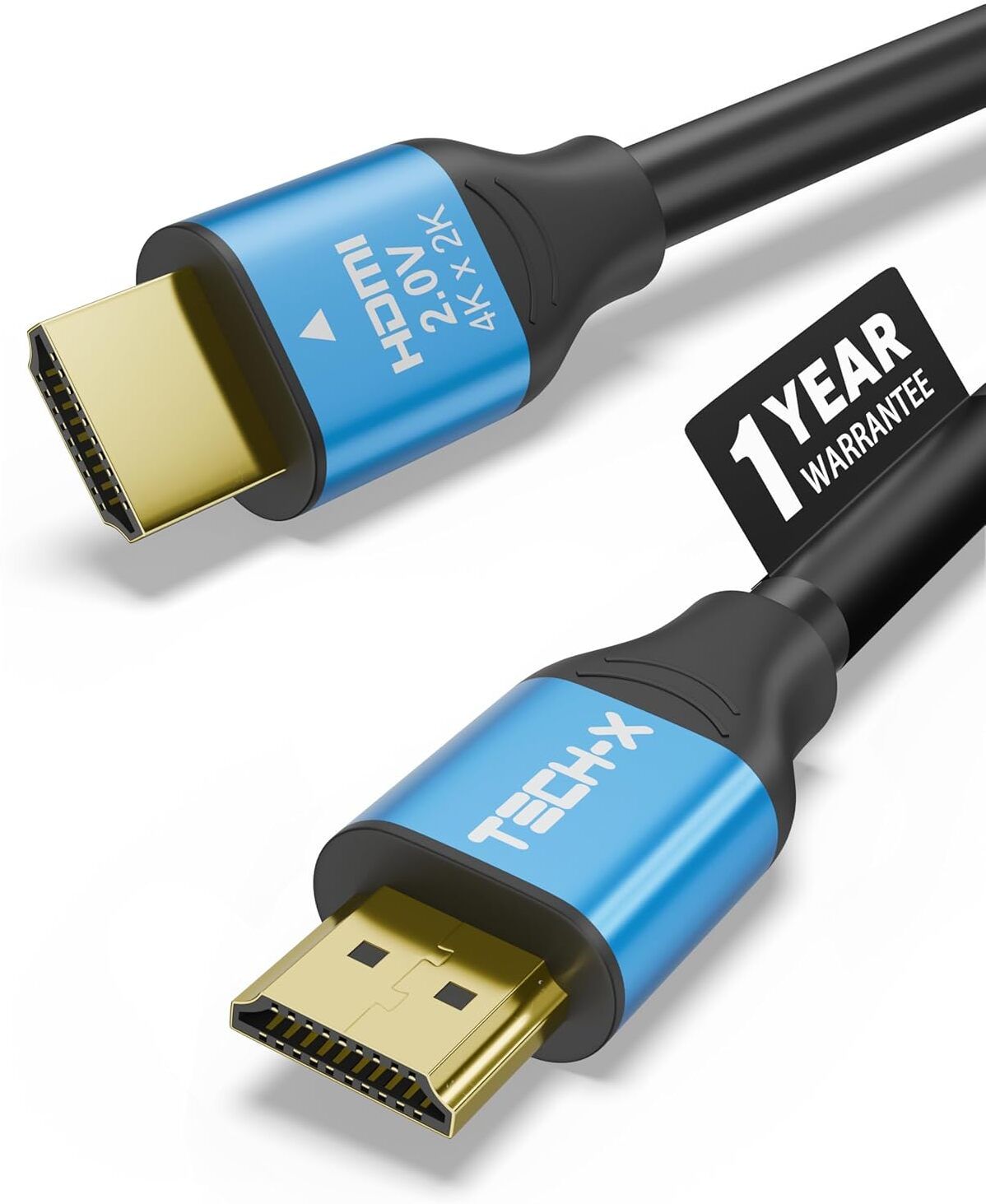 OMNIT HDMI Cable 0.05 A 1.5 m COPPER BRAIDED 4KBLUBLK HDMI-image-0