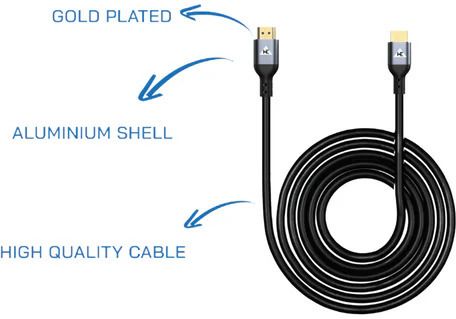 WE HDMI Cable 0.5 A 5 m Triple Shielding (Al-Mylar Foil + Braid) Flawless High Speed 2.0 4K 60Hz-picture-25