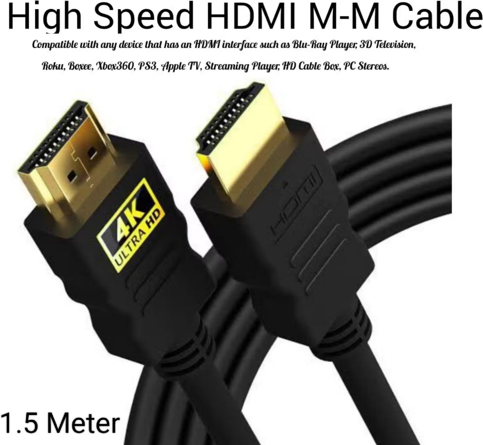 TeraByte Gold HDMI Cable 1.5 m HDMI CABLE 4K-image-44