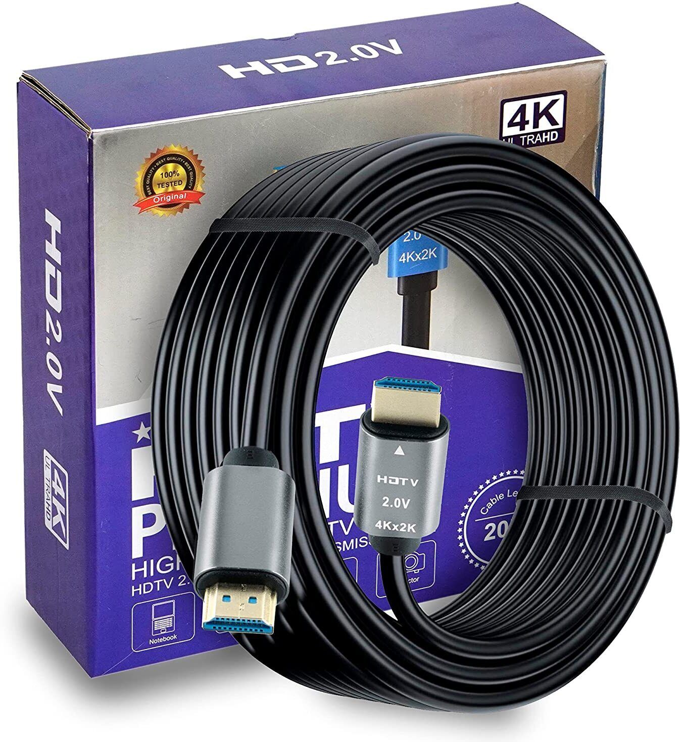 STORITE HDMI Cable 20 m 4K HDMI to HDMI Cable | HDMI 2.0 | Ultra High Speed Data Upto 18Gbps-image-40