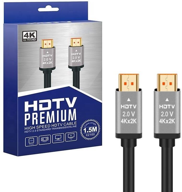 Care Case HDMI Cable 1.5 m HDMI Cable 1.5 METER 4K, HDMI To HDMI Cable, Male To Male High Speed 18Gbps HDMI 2.0 Cord Supports 4K Ultra HD, 3D, 1080p.-picture-35