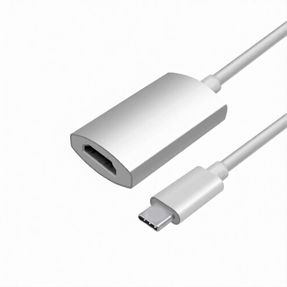 BKC HDMI Cable 0.2 m USB C to HDMI Adapter 4K@60Hz Thunderbolt 3/4 Converter Silver-picture-38