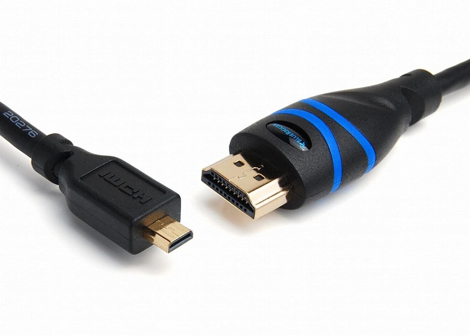 BlueRigger HDMI Cable 3 m High Speed Micro HDMI to HDMI cable (NOT Micro-USB) with Ethernet (10 feet / 3 Meters)-image-9