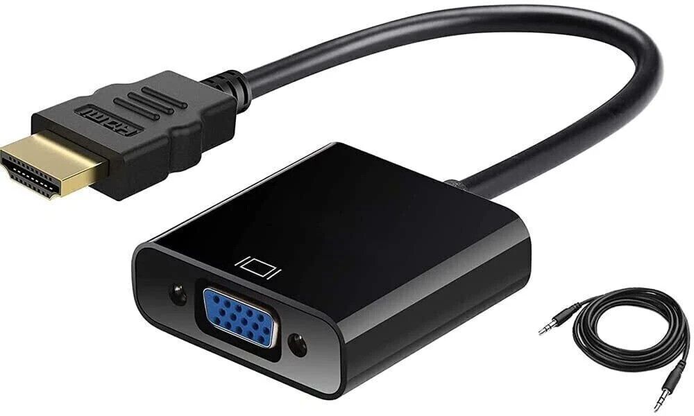 Akwor HDMI Cable 0.22 m HDMI to VGA Gold Plated High-Speed 1080P Active to VGA Adapter Converter-image-16