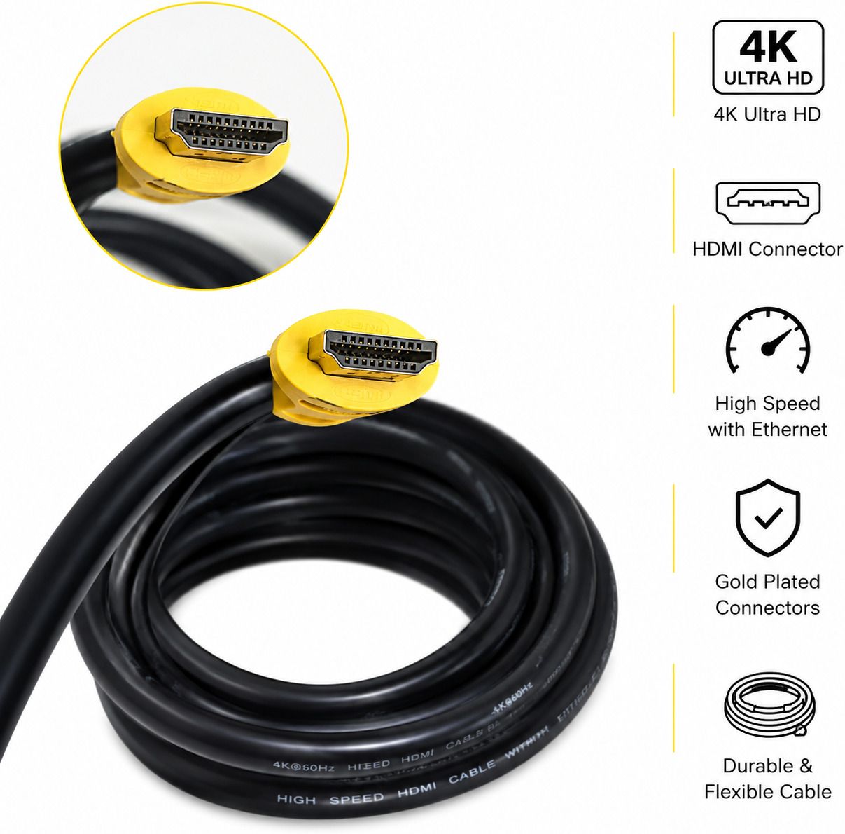 SECURE HUBB HDMI Cable 3 m HDMI 3METER-picture-22