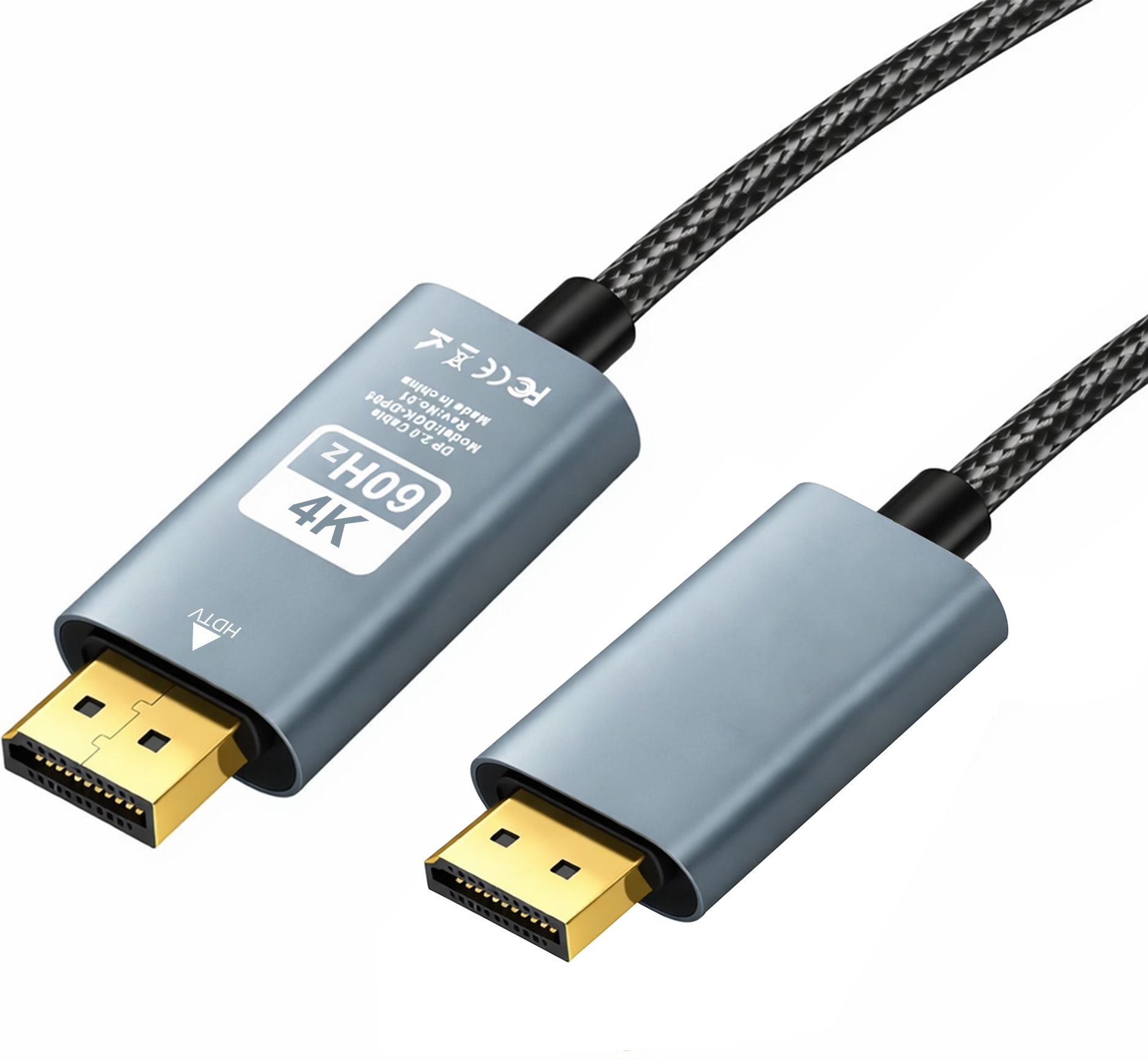 Tizum HDMI Cable 1.8 m DisplayPort to HDMI Cable, 1080p@60Hz DP to HDMI Converter, Audio & Video Cable-picture-44