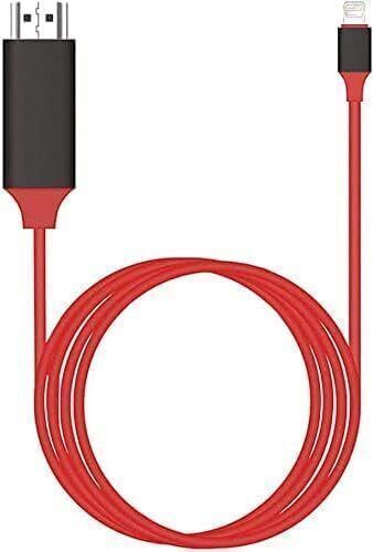 BLACK BOOST HDMI Cable 2 m Lightning to HDMI Cable 2K 6.6ft, iPhone to TV Screen Mirroring-picture-20