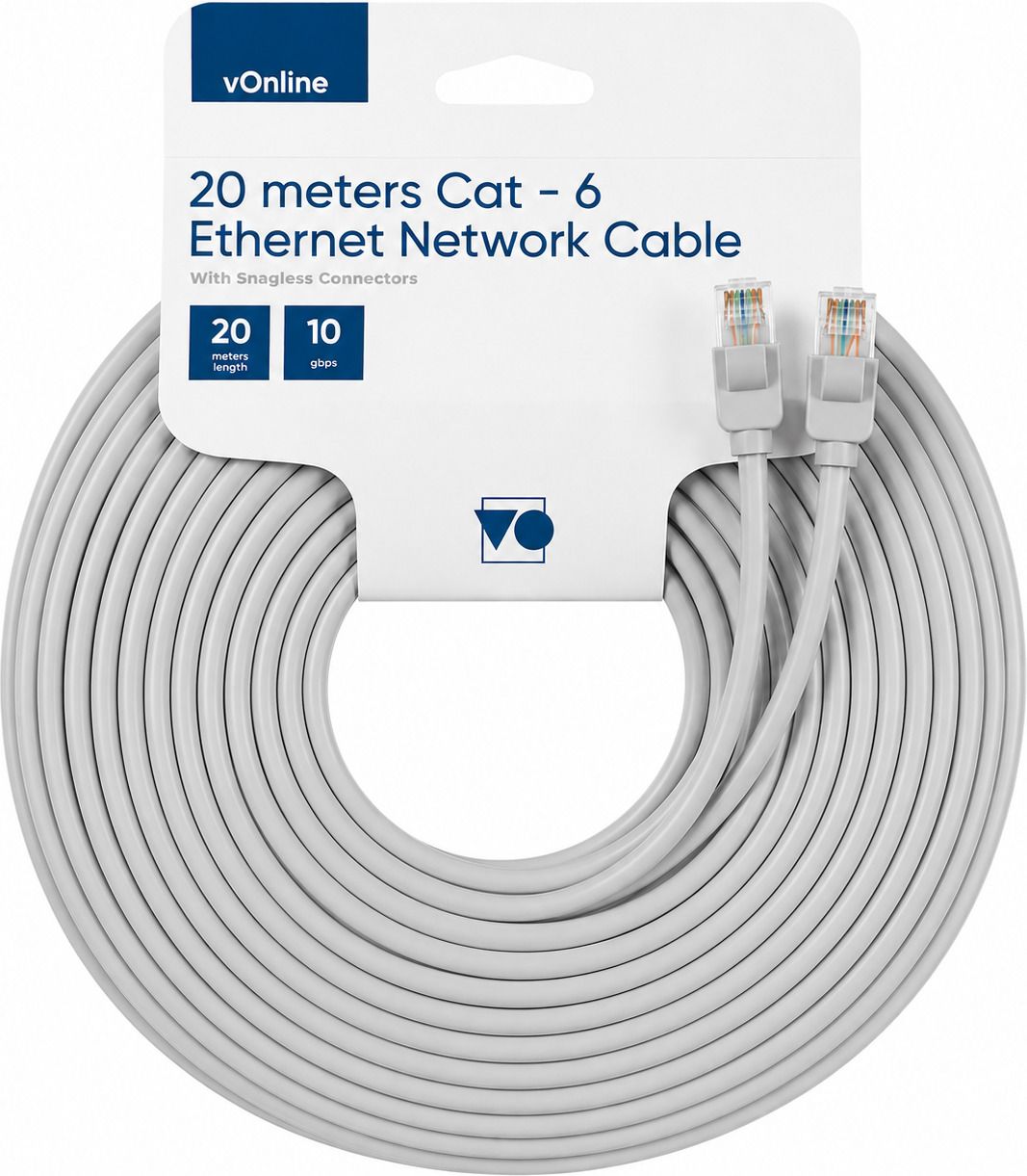 vOnline LAN Cable 20 m - 10Gbps patch Cable Internet Network | CAT6-image-8