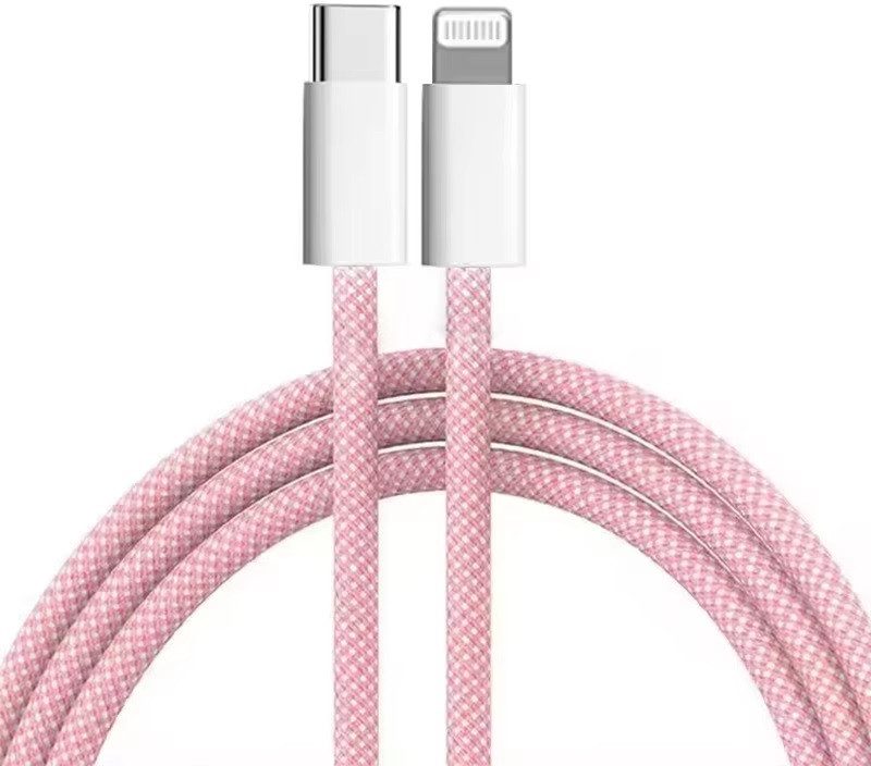 Punnkk Lightning Cable 1 m Braided USB C to Lightning-Fast Charging Data Sync. Cable image 1