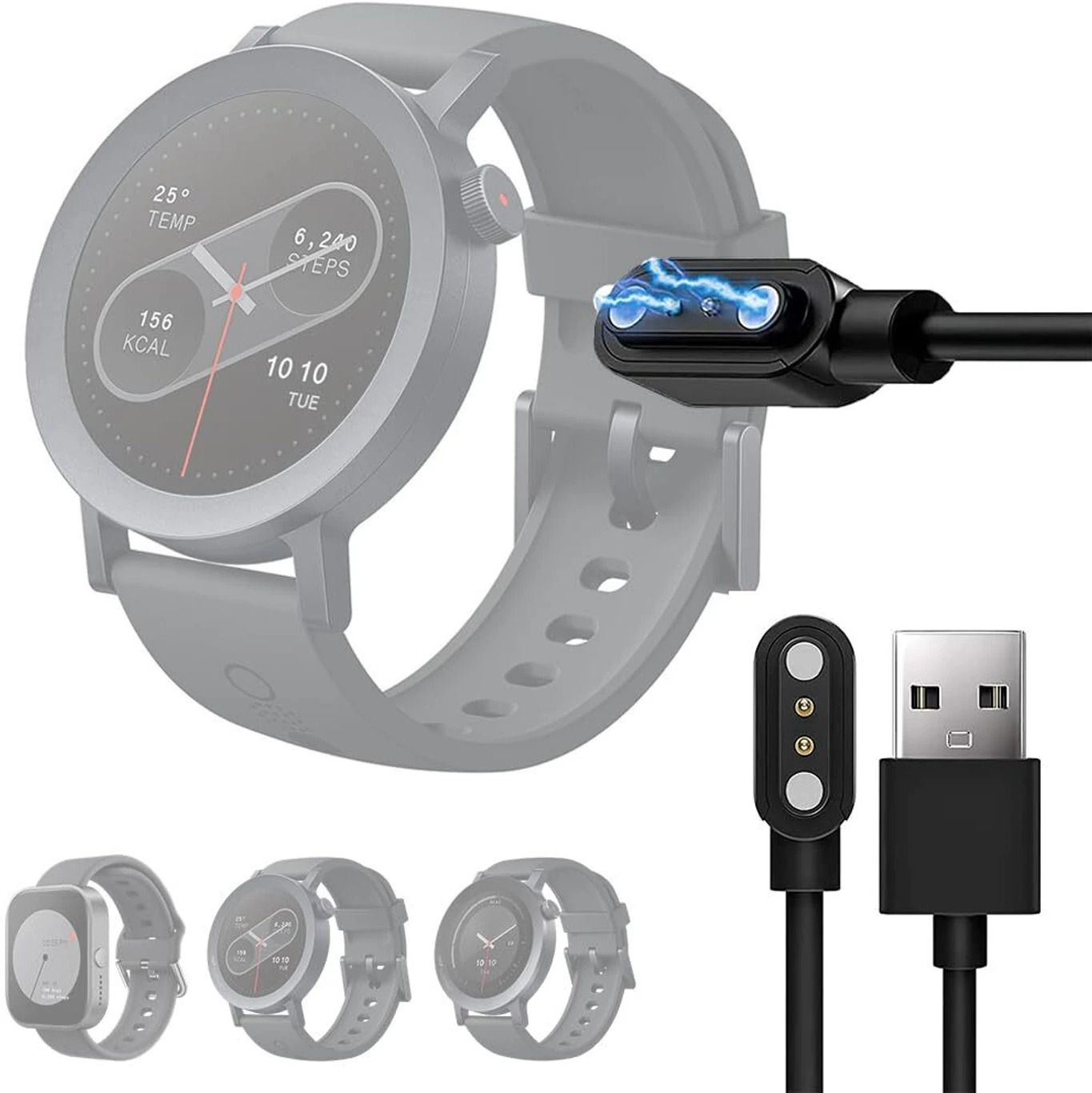 PazerPro Magnetic Charging Cable 0.6 m Cmf Smartwatch Charger Cable-image-18