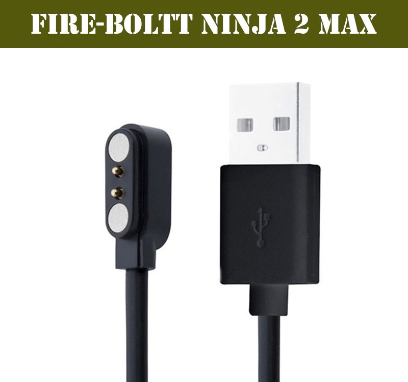 HexaGear Magnetic Charging Cable 0.6 m FIRE-BOLTT Ninja 2 Max BSW022 Smartwatch with Activity Tracker-image-13