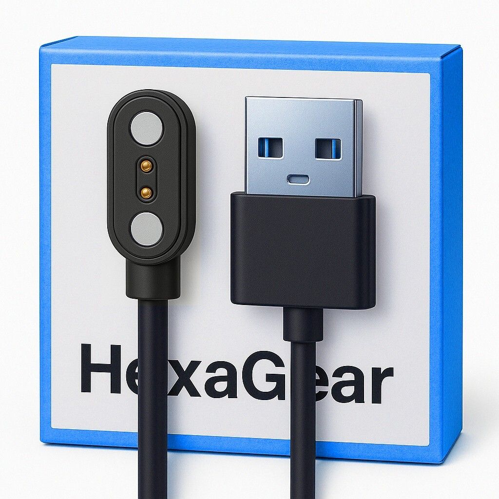 HexaGear Magnetic Charging Cable 1 A 0.5 m METAL BRAIDED Original Smart Watch Magnetic Charging Cable for Marv Neo-image-40