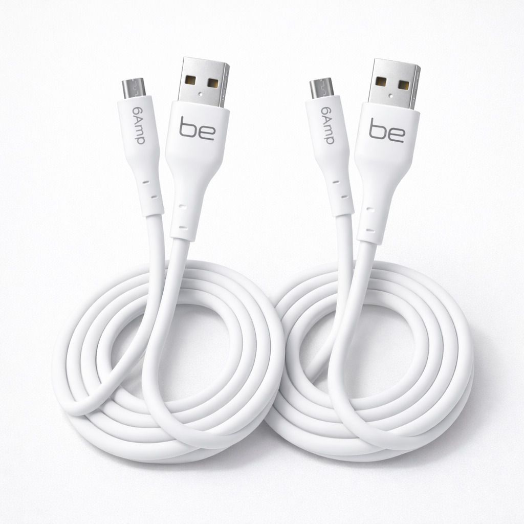 BE Micro USB Cable 6 A 1 m TPE (Pack of 2)-image-9