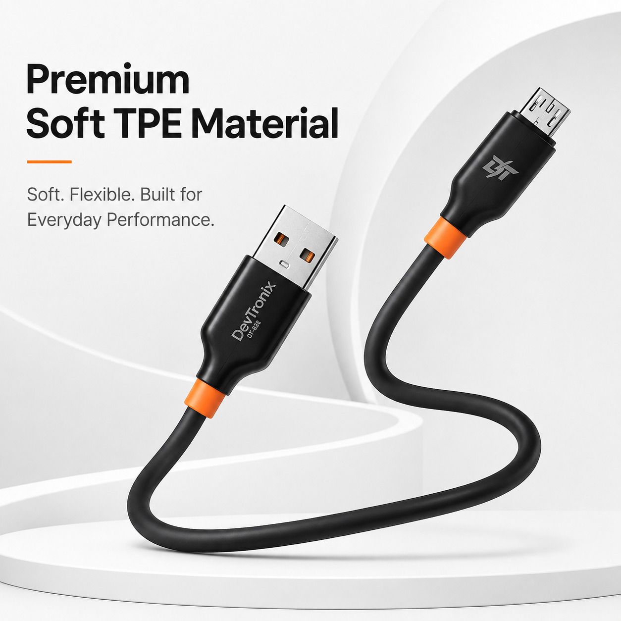 DevTronix Micro USB Cable 12 A 1 m Aluminium Foil DT-826-Micro-image-36