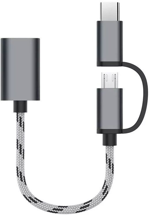 RPMSD Micro USB Cable 2 A 0.15 m 2 in 1 type c male and micro usb to USB Female otg cable-image-38
