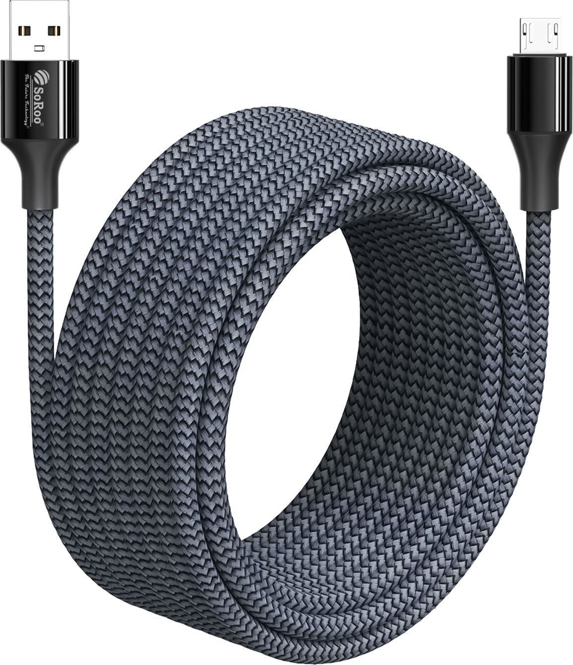 SoRoo Micro USB Cable 5 A 1.2 m Aluminium Foil USB to Micro USB (V8) Braided Fast Charging Cable 120W, 1.2M High Speed Data Sync Cable for Android Smartphones, Power Bank, Bluetooth Speaker & Micro USB Devices-image-46