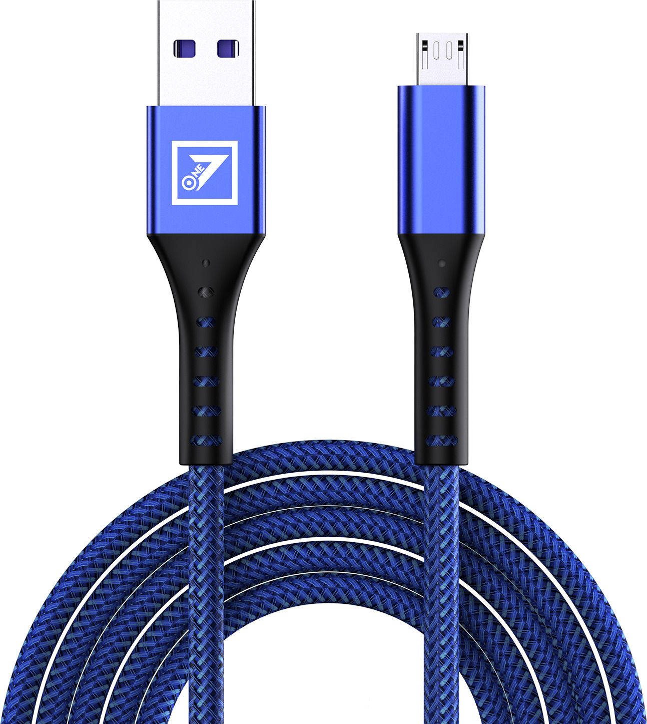 ONE 7 Micro USB Cable 2 m 120W Fast Charging & Data Transfer Micro USB Cable 2M (6FT) Double Nylon Braided-image-4