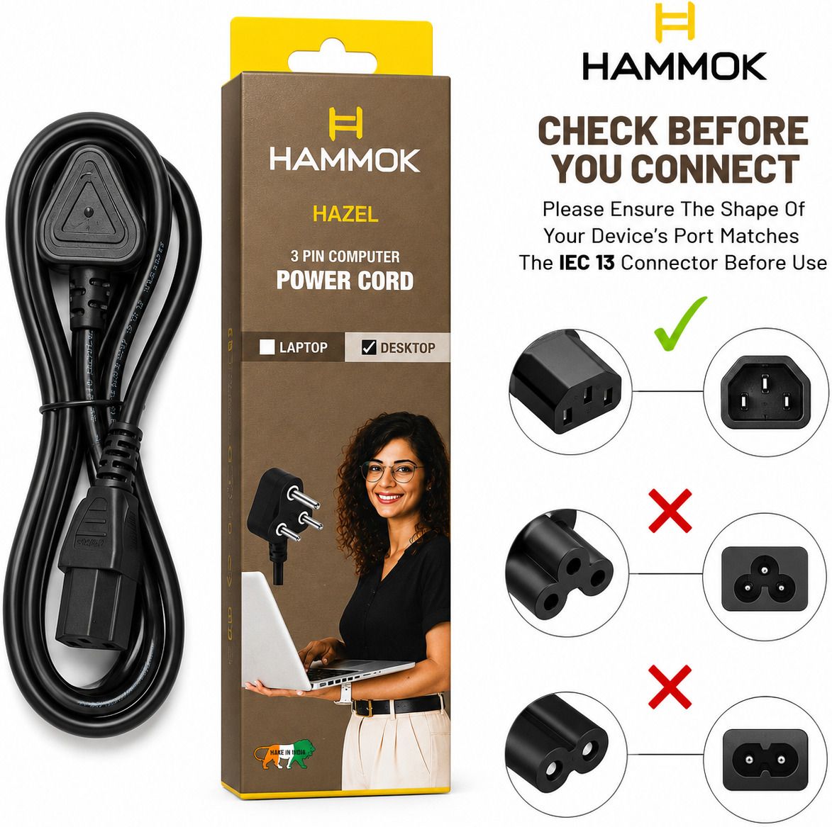 Hammok Power Cord 1.5 m HAZEL-picture-43