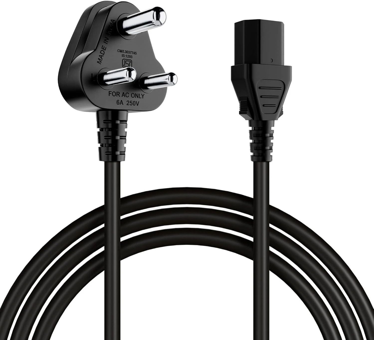 Portronics Power Cord 1.2 m Konnect G4 Desktop PC Power Cord,1.2m Long, Kettle Lead Connector-picture-27