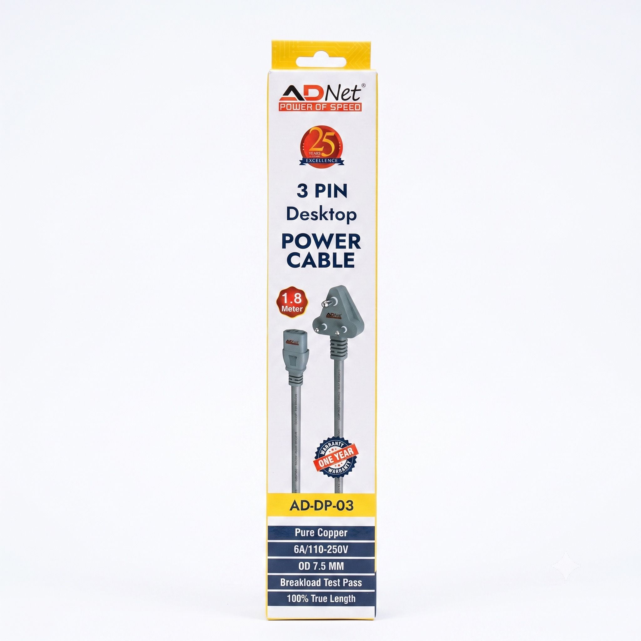 AD NET Power Cord 6 A 1.8 m AD-DP-03-image-23