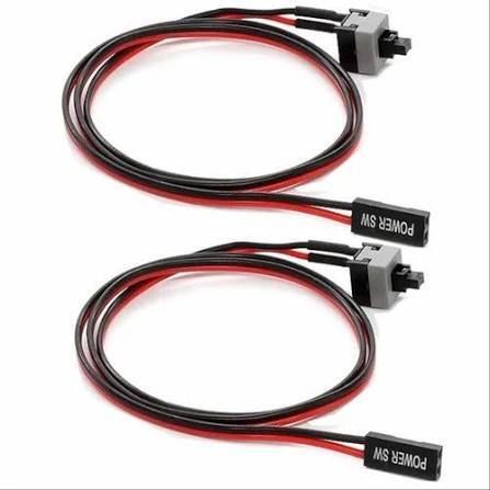 Abest Power Cord 0.5 m Pack of 2 Power On/Off/Reset Button Switch Desktop PC ATX PC-image-41