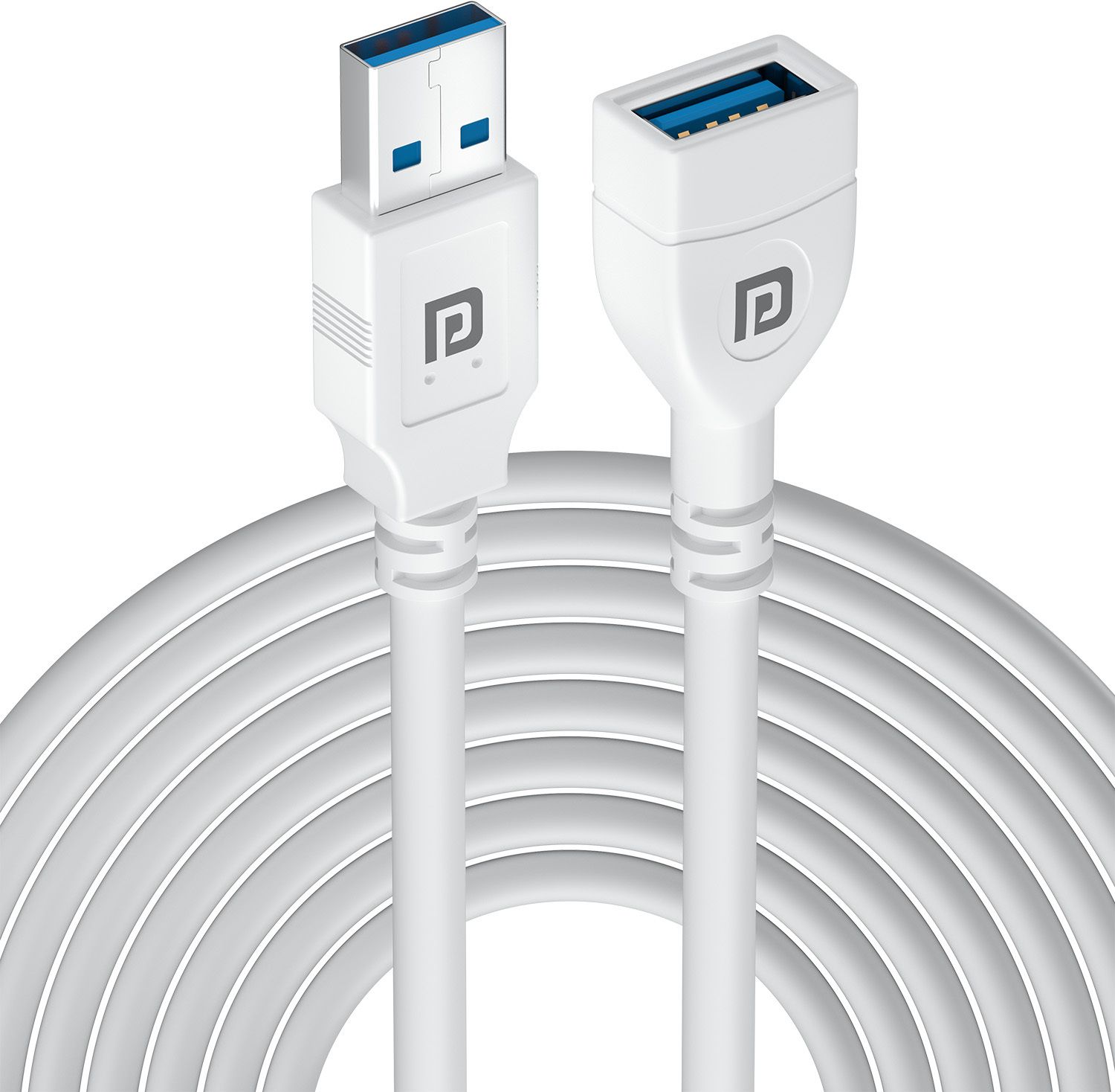 Portronics Power Sharing Cable 5 m Uniconnect,5M USB Type-A Male to Female Extension Cable,High-Quality PVC Build