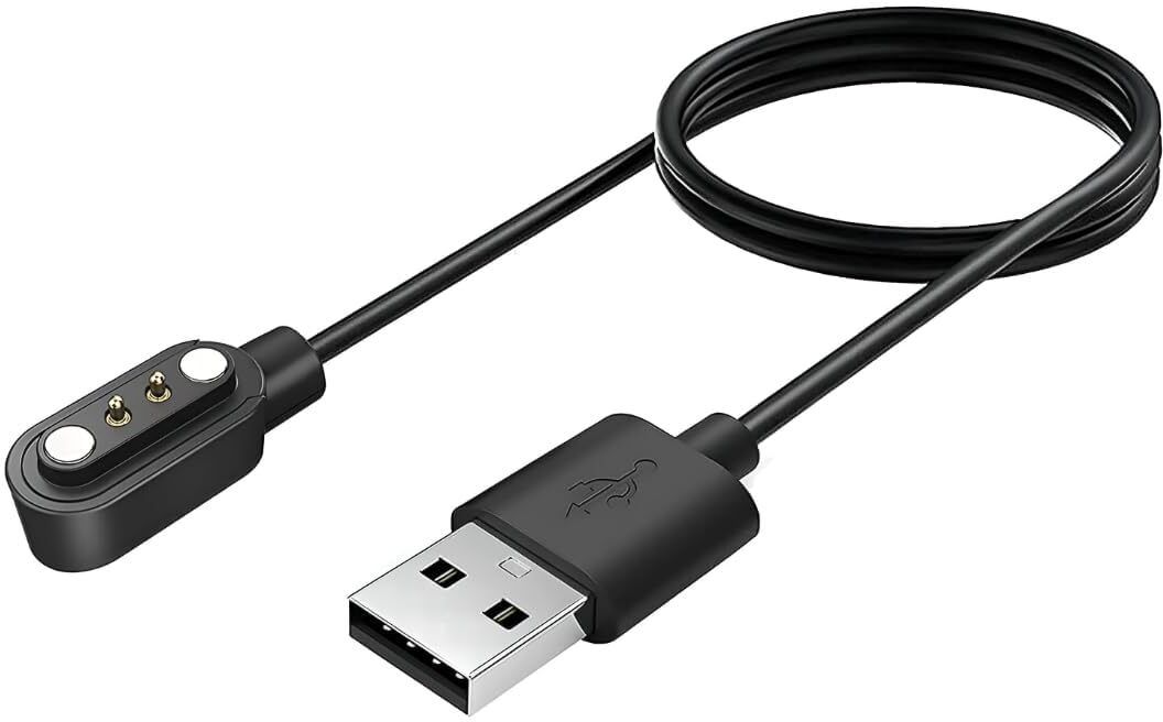 Watch Charger Compatible with Boat Xtend,| 2 Pin Magnetic | Pack of 1 Charging Cable-image-34