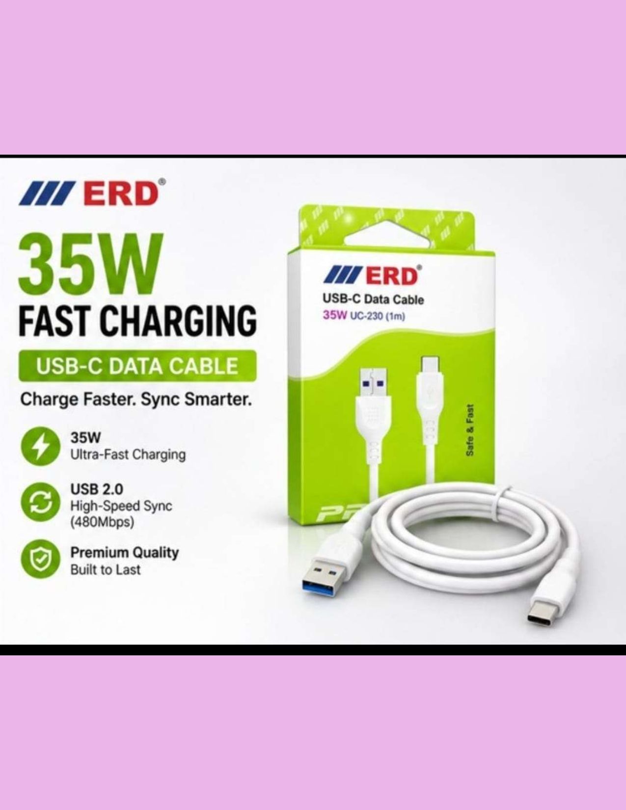 erd technologies pvt ltd Type C 1.5 m High-Speed Data Sync | USB Type-C Fast Charging Data Cable113-picture-10