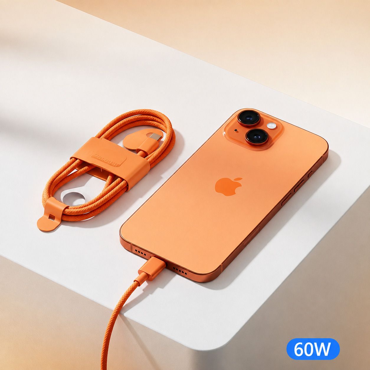 VOOCfiT Type C 6 A 1 m Metal Braided Fast Charging Type C to Type C Cable 60W PD charger Cable for PHONE 15, 16, 17-image-29