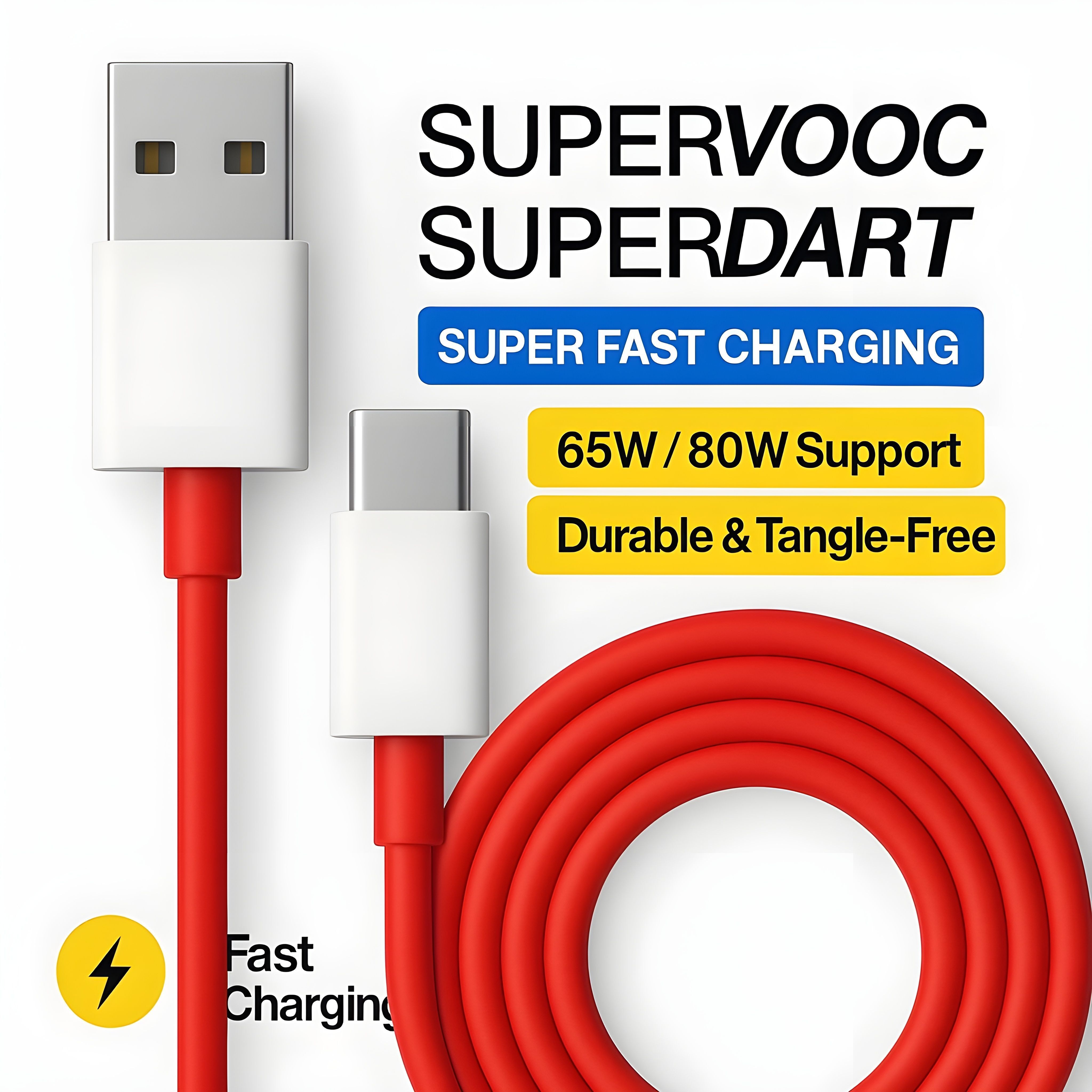 jkg USB Type C Cable 6.5 A 1 m original DASH CHARGING CABLE-image-37