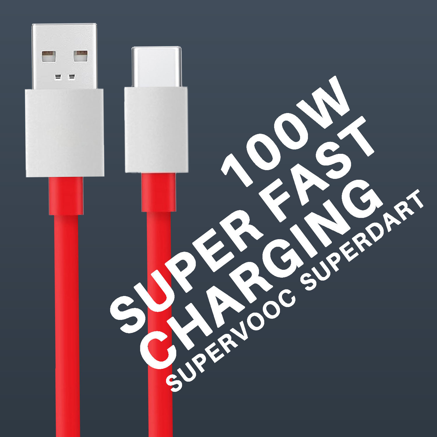 SUFO USB Type C Cable 10 A 1 m 100W_10A SUPERVOOC SUPER FAST CHARGING CABLE image 1