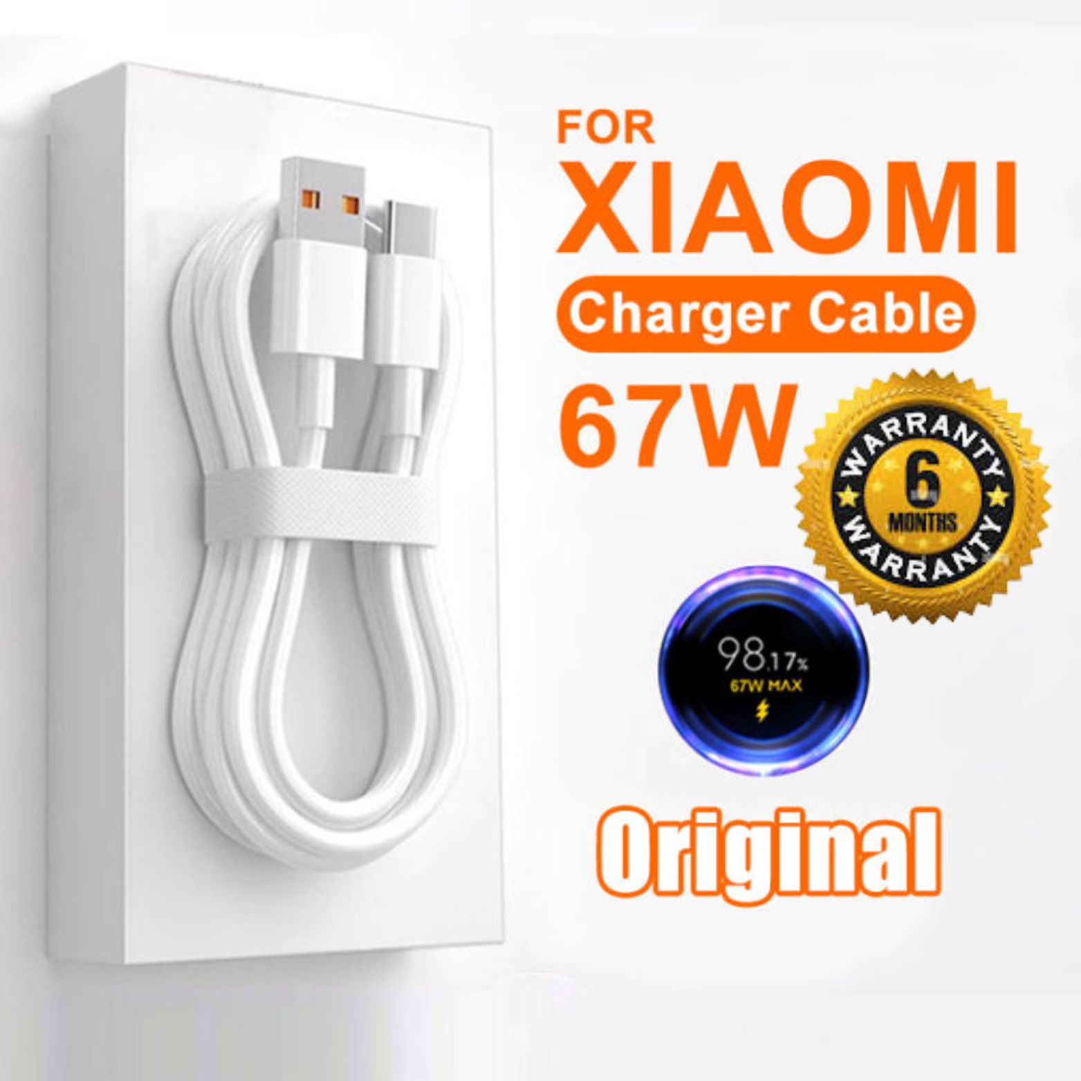 DreamWireless USB Type C Cable 6 A 1 m ORIGINAL 67W Hyper Charge Fast Turbo Charging Data Cable-image-21