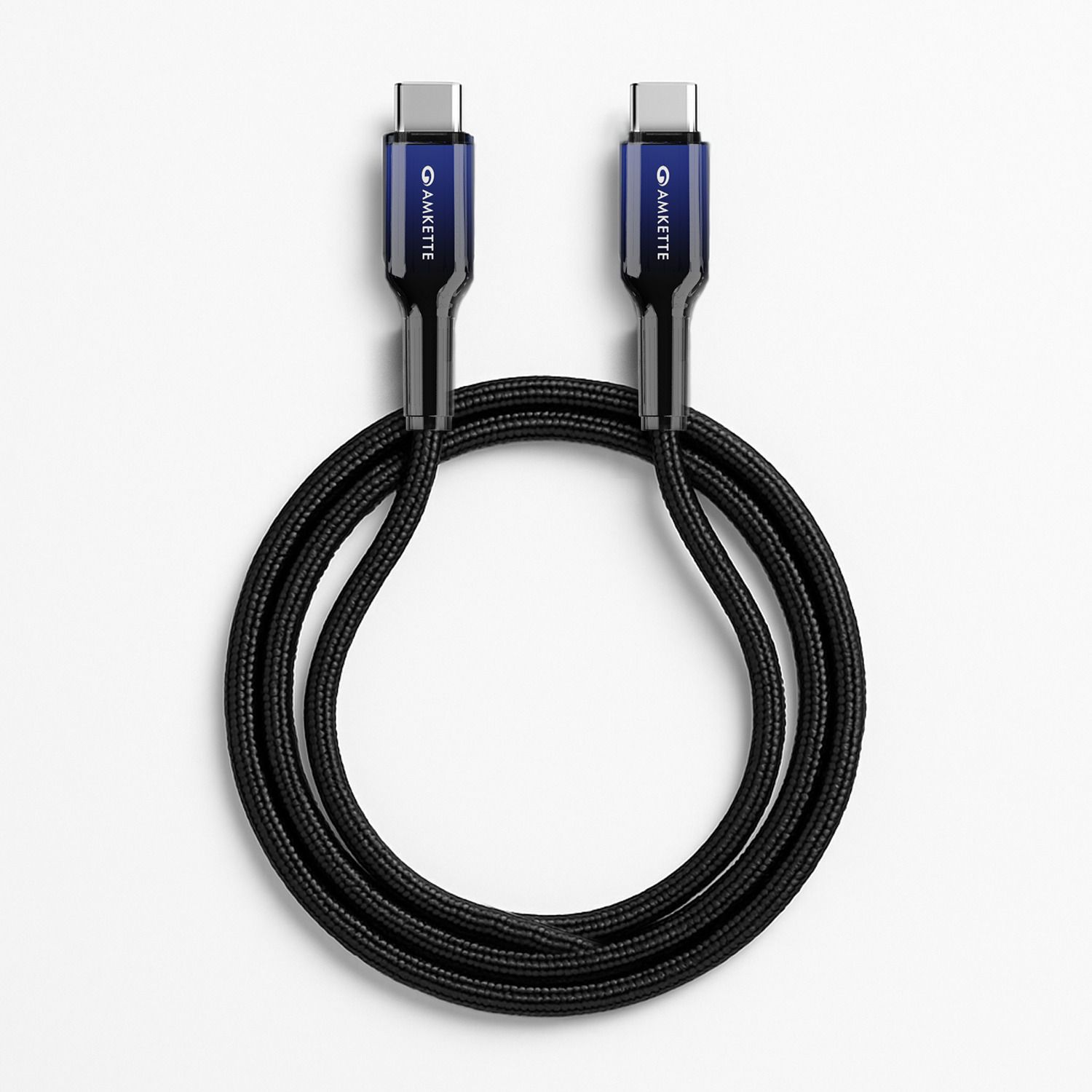 AMKETTE USB Type C Cable 3 A 1.5 m ChargePro 65W Fast Charging USB C to Type C Braided Cable-picture-14