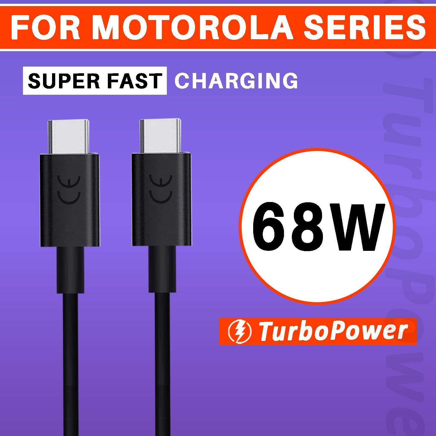 WAALZOX USB Type C Cable 3 A 1 m 68 W / 3 A Turbo Power Super Fast Type C To Type C Data Cable-image-14