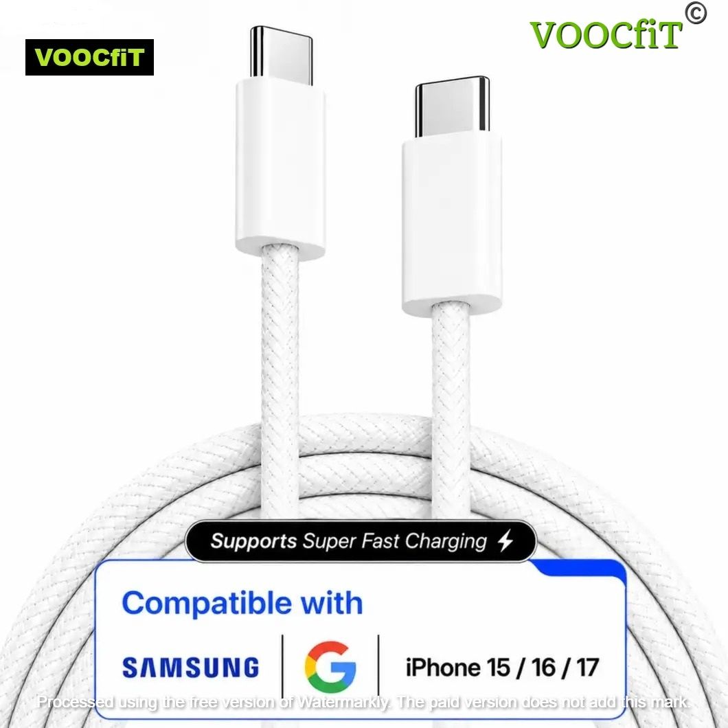VOOCfiT USB Type C Cable 6 A 1.01 m Copper Braiding C60 Pro-picture-31