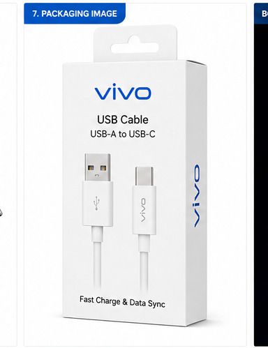 vivo USB Type C Cable 0.97 m Type C USB Data Cable | Fast Charging & Durable Cable for Smartphones-image-41